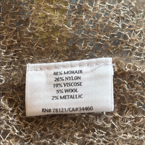 Eileen Fisher Women’s 3X Tan and Gray Cozy Cardigan Sweater - Picture 5 of 5